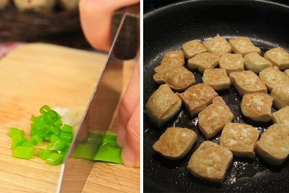 Sơ chế nguyên liệu làm tokbokki