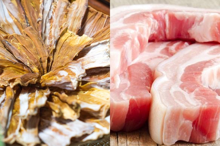 cách kho măng khô với thịt heo ngày tết - Ảnh 1