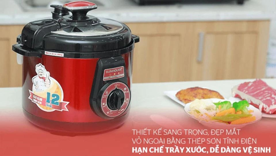 Nồi áp suất điện đa năng Sunhouse 5 lít SHD1552