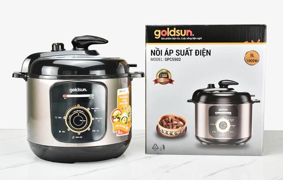 Nồi áp suất điện Goldsun 5 lít GPC5502