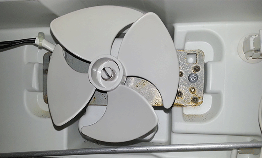 Quạt gió tủ lạnh hư hỏng