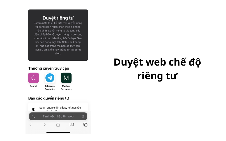 Duyệt web chế độ riêng tư