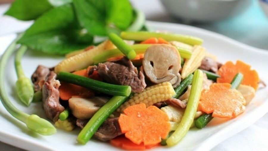 Cách làm món tim cật xào thập cẩm (Hình 5)