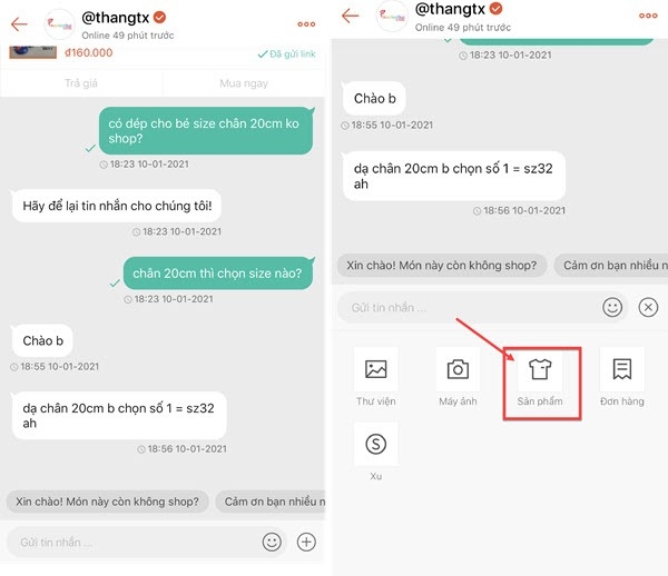 Cách nhắn tin cho shop trên Shopee (Hình 1)