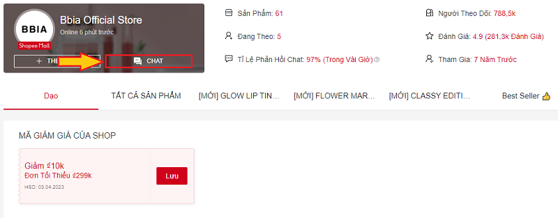 Cách nhắn tin cho shop trên Shopee (Hình 4)