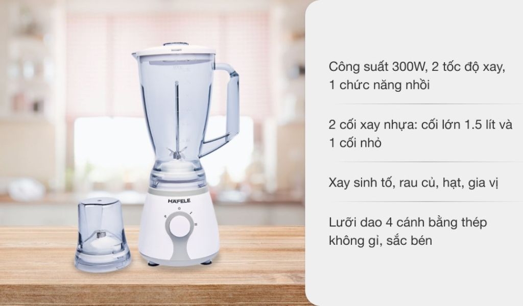 Công nghệ máy xay sinh tố Hafele có tốt không? Gợi ý một số sản phẩm tham khảo 4