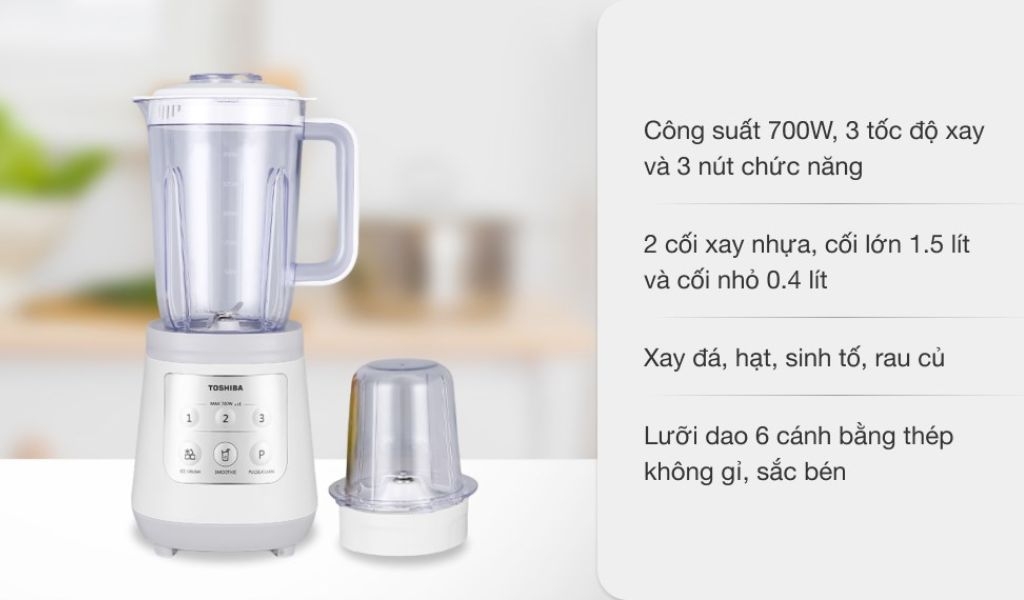 Công nghệ máy xay sinh tố Toshiba có tốt không? Gợi ý một số sản phẩm tham khảo 4