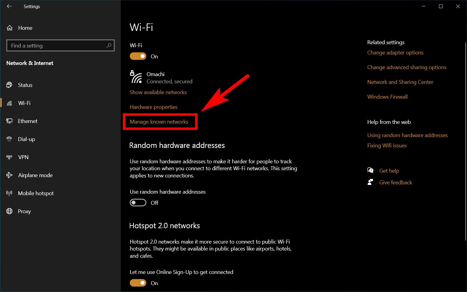 can't connect to this network 5