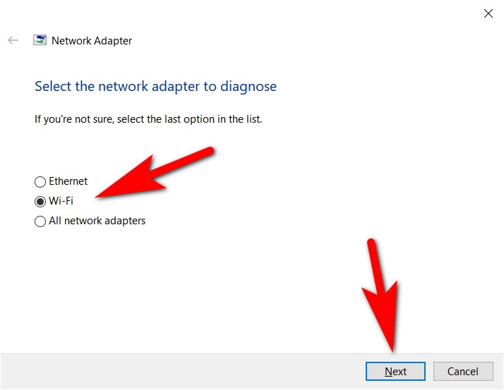 can't connect to this network 11