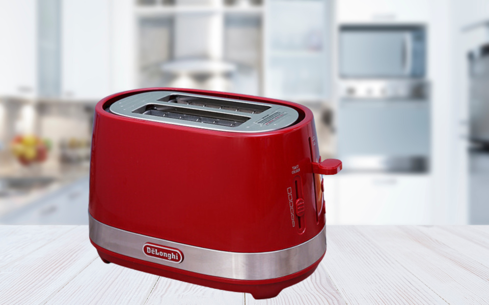 Máy nướng bánh mì giá tốt Delonghi CTLA2103.R