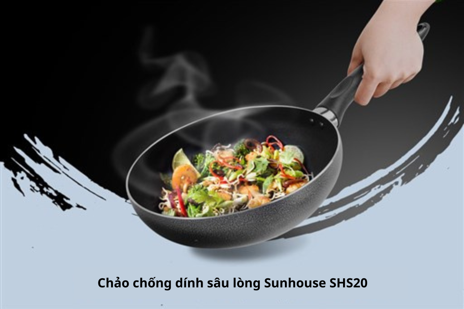 Chảo chống dính sâu lòng Sunhouse SHS20 có giá thành phải chăng