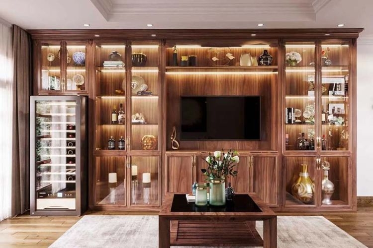 Cách trưng bày tủ rượu đẹp
