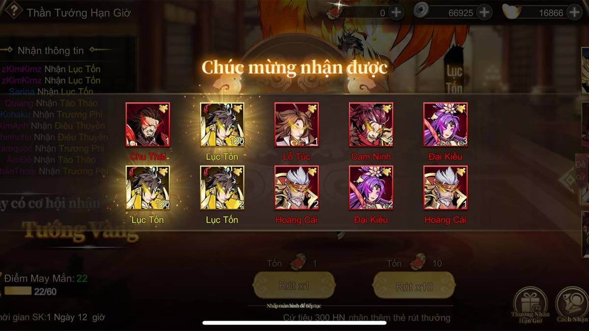 code game Chiến Hồn Tam Quốc (ảnh 1)