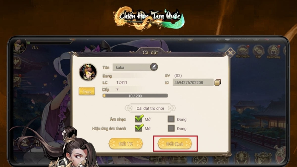 code game Chiến Hồn Tam Quốc (ảnh 3)