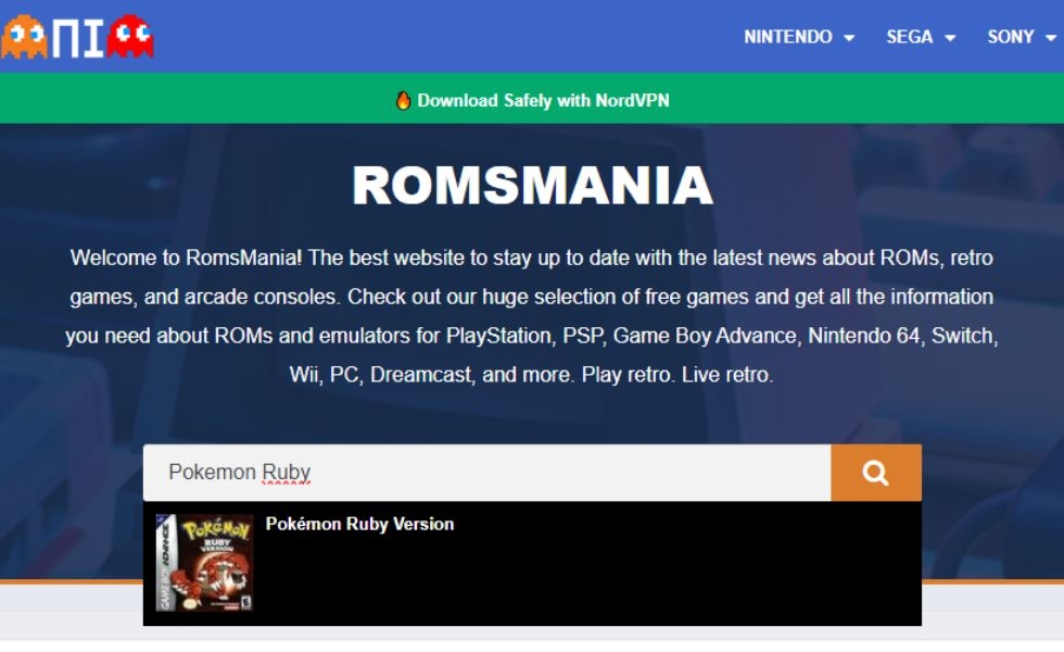 Cách tải game Pokemon Ruby