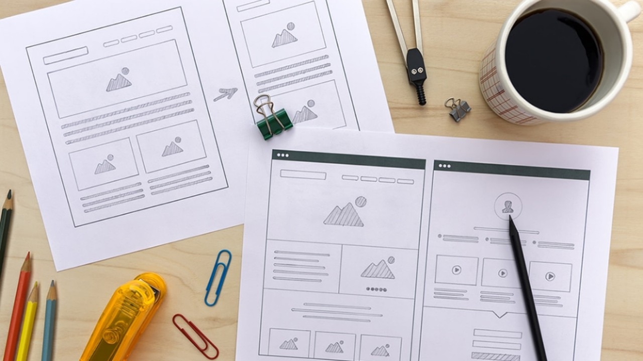 Sự khác nhau giữa sketch và wireframe