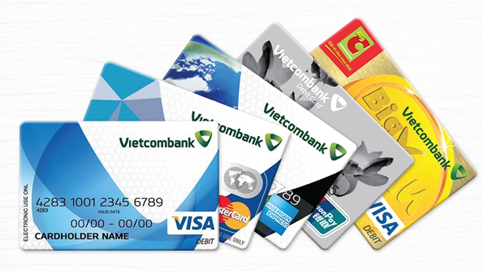 Thẻ ghi nợ quốc tế Vietcombank.