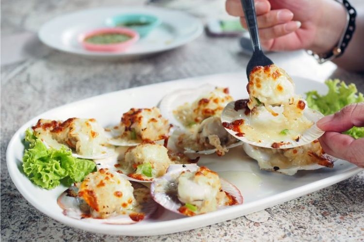 sò điệp nướng phô mai