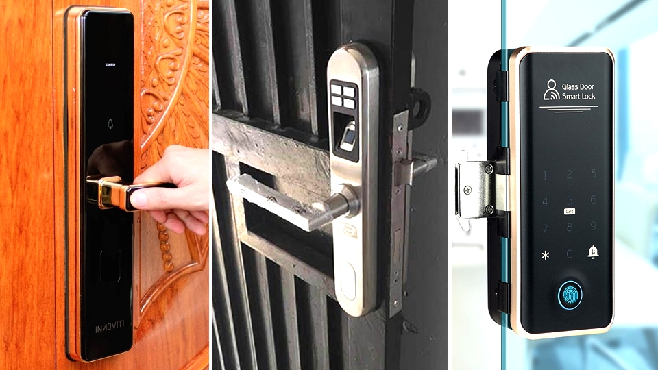 Chọn khóa cửa thông minh tương thích với chất liệu cửa.