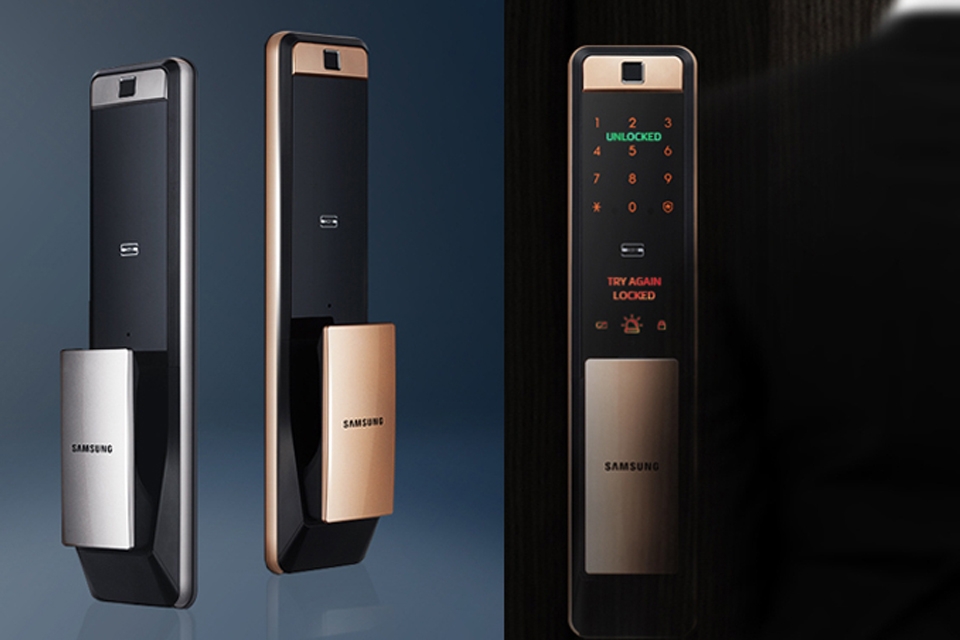 Khóa cửa thông minh Samsung.