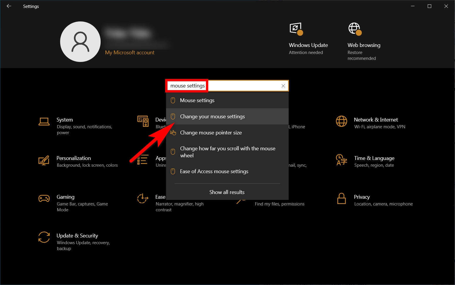 chỉnh chuột máy tính 5