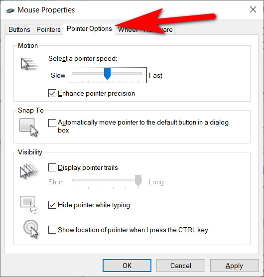 chỉnh chuột máy tính 6