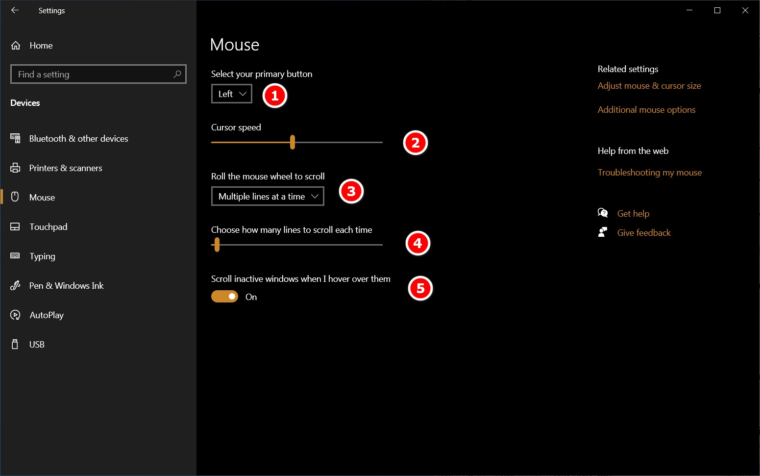 chỉnh chuột máy tính 8