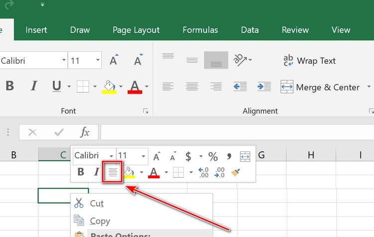 Bật mí cách căn chữ giữa ô trong Excel - hình 3