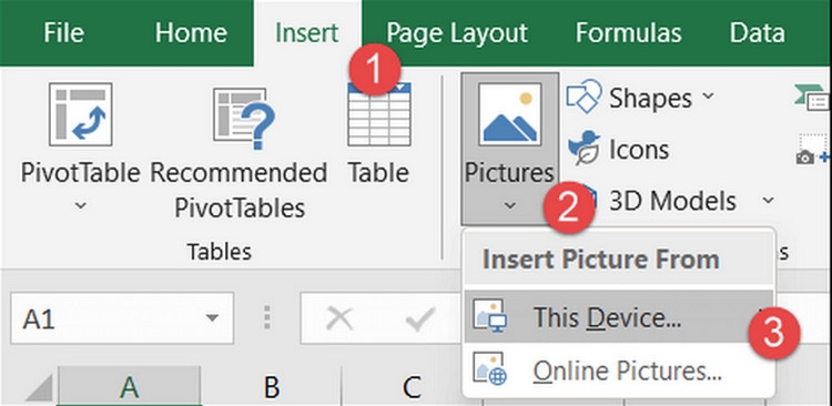 Hướng dẫn cắt ảnh trong Excel - hình 1