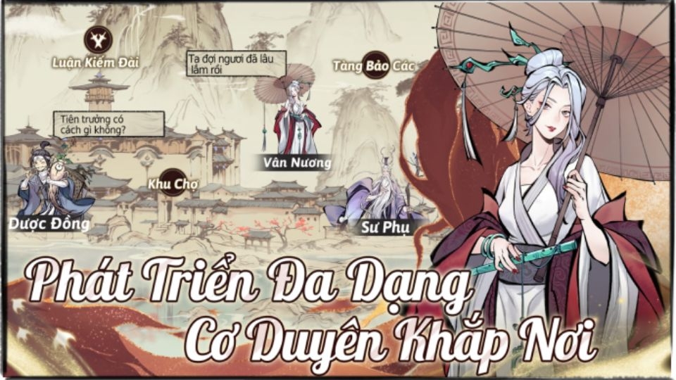 Thoải mái tu luyện nhờ tính năng treo máy