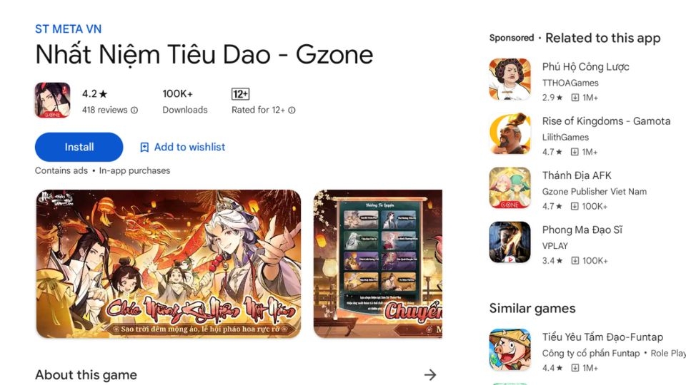 Cách tải Nhất Niệm Tiêu Dao trên Android