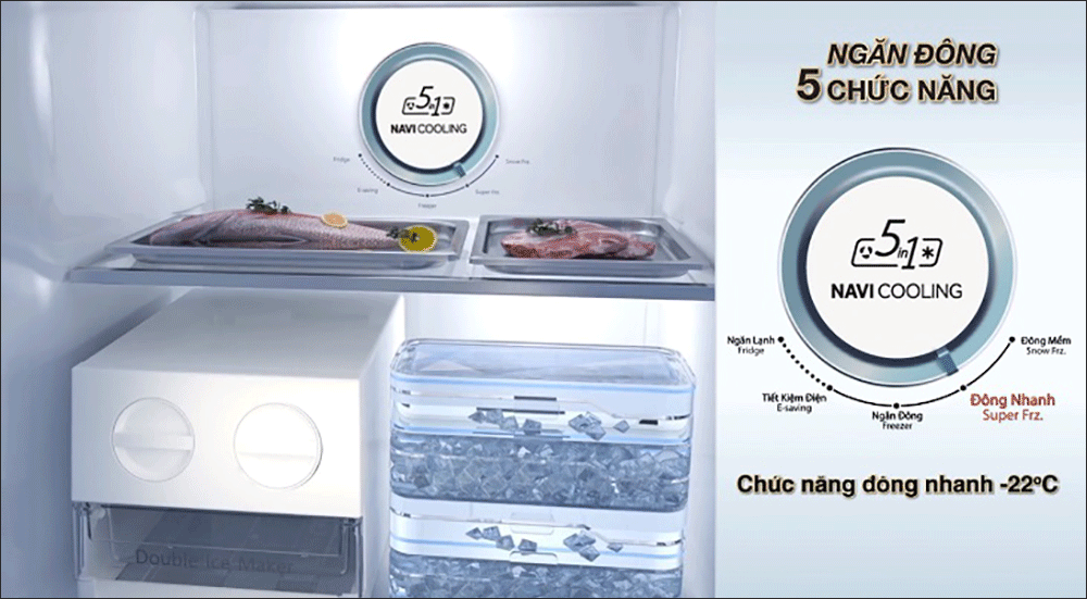 Chế độ ngăn đông nhanh -22 độ C