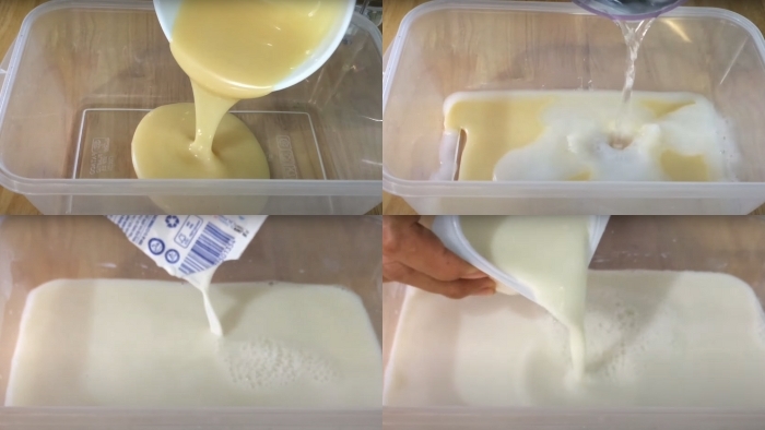 Các bước thực hiện sữa chua xoài (hình 2)