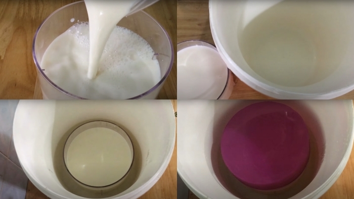 Các bước thực hiện sữa chua xoài (hình 3)