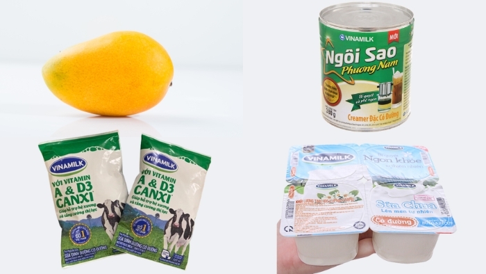 Nguyên liệu làm yaourt túi vị xoài dẻo mịn