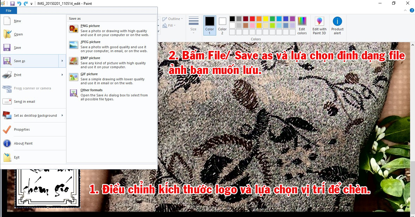 cách chèn logo vào ảnh 8