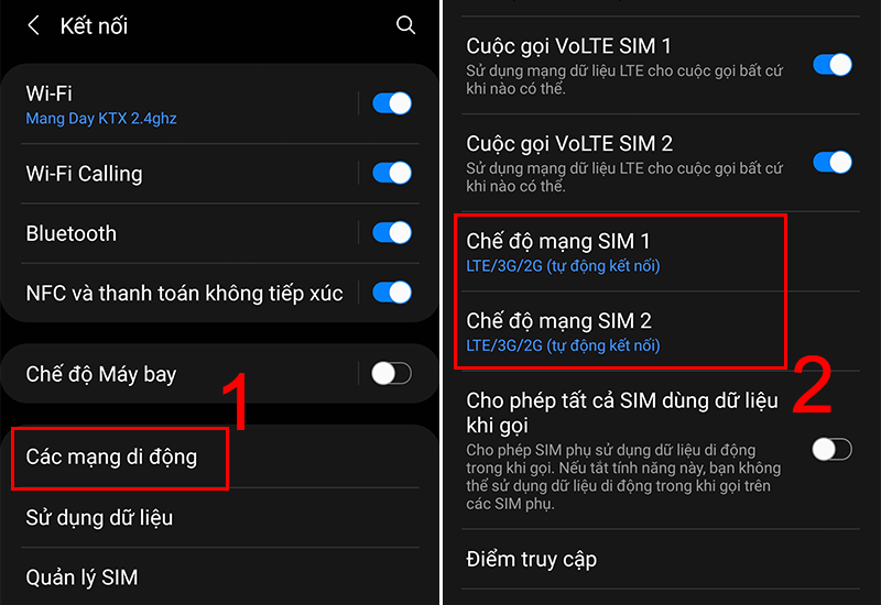 Điện thoại không nhận sim 5