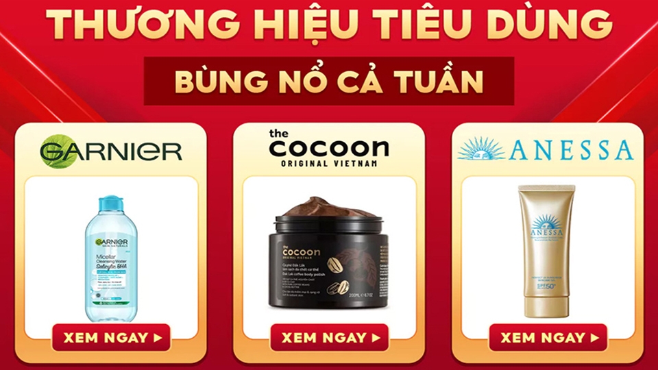 Nhiều thương hiệu chính hãng được bán tại Shopee Outlet