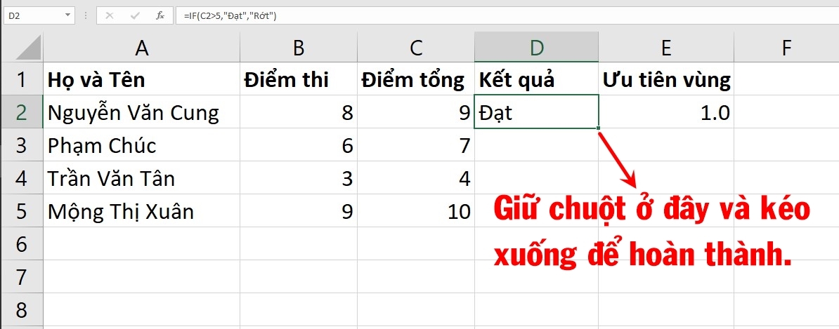 địa chỉ tuyệt đối trong Excel 6