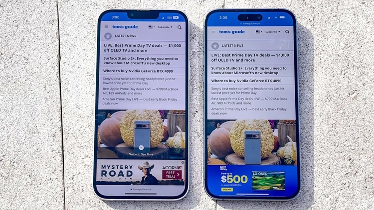 Điểm giống nhau lớn nhất giữa iPhone 14 Plus và 14 Pro Max chính là màn hình toàn phần OLED 6.7 inches
