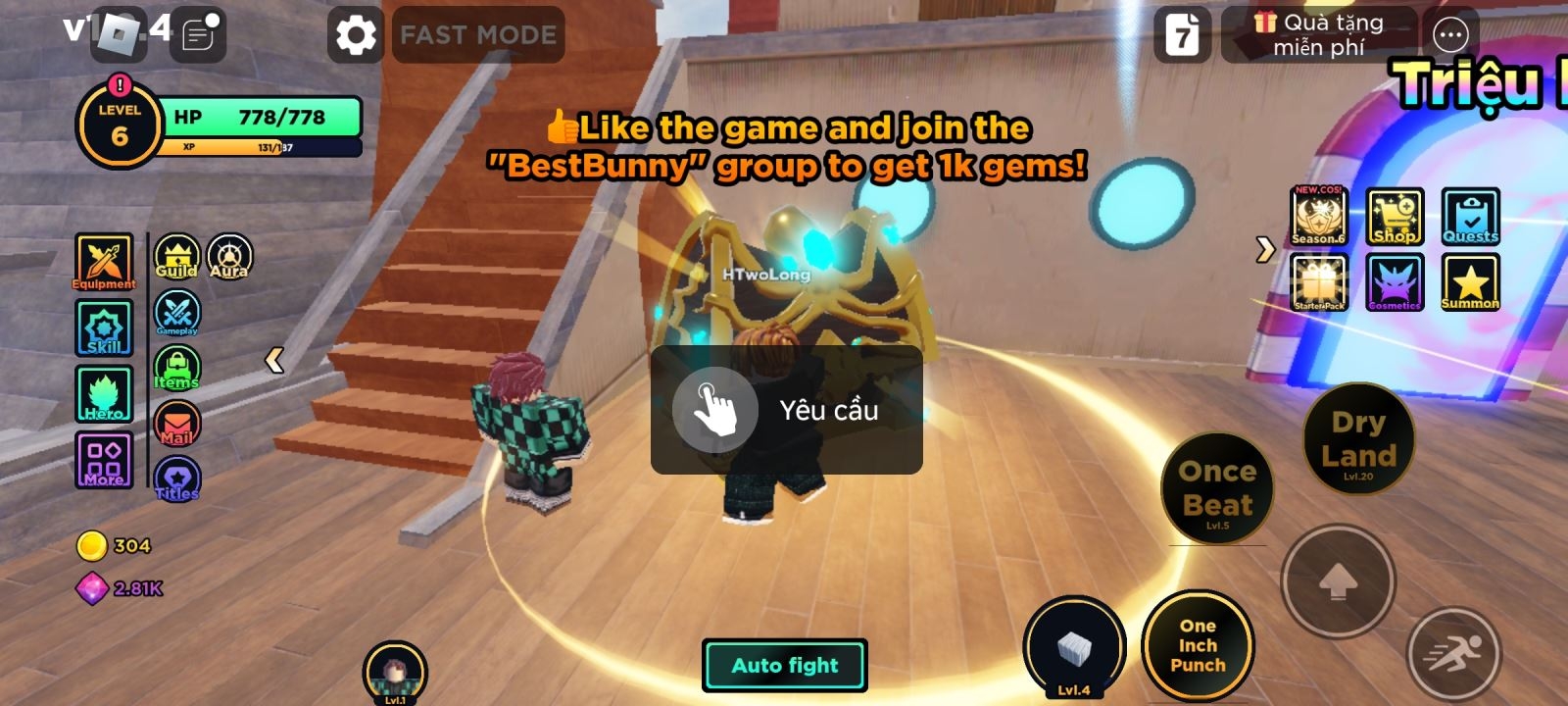 Nhận Gem dễ dàng