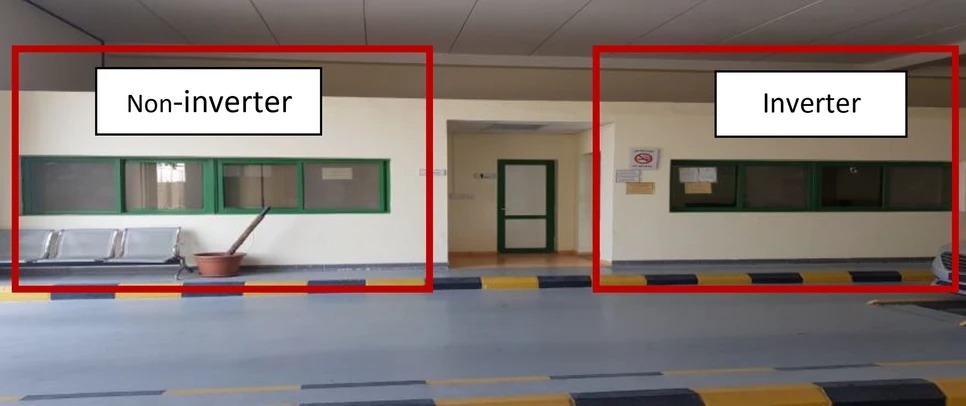 Vị trí 2 căn phòng đặt điều hòa