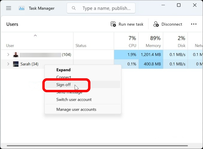 cách đăng xuất tài khoản microsoft trên máy tính Win 11 14