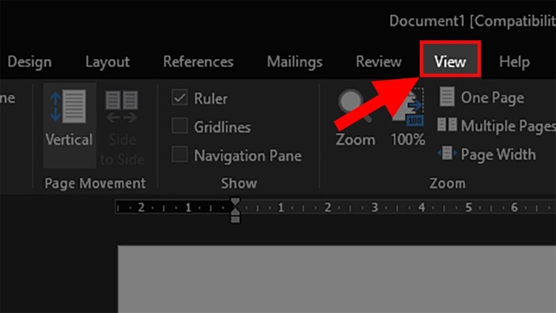 mở thước trong Word - hình 2