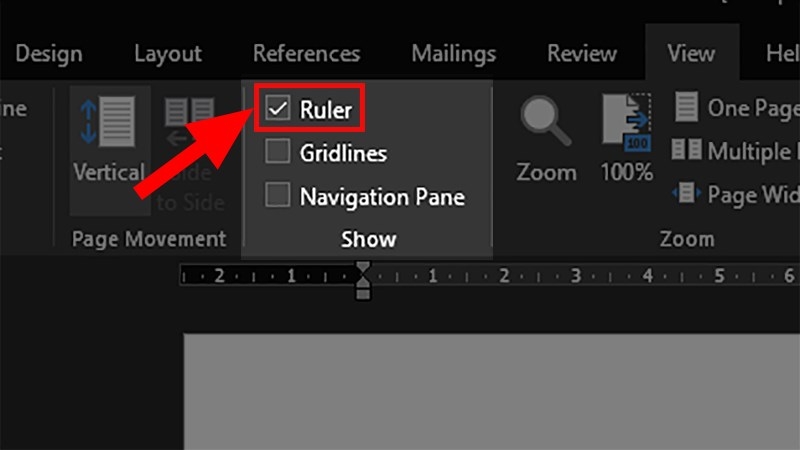 mở thước trong Word - hình 3