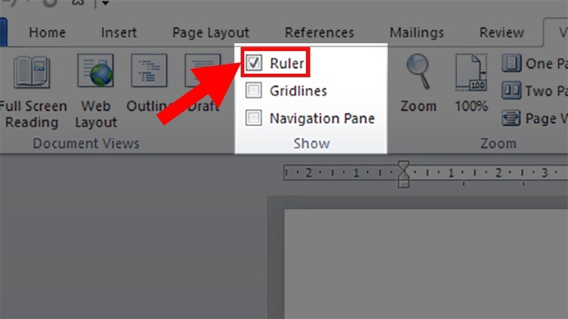 mở thước trong Word - hình 6