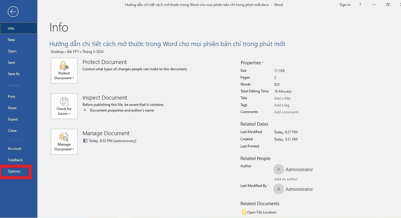 mở thước trong Word - hình 7
