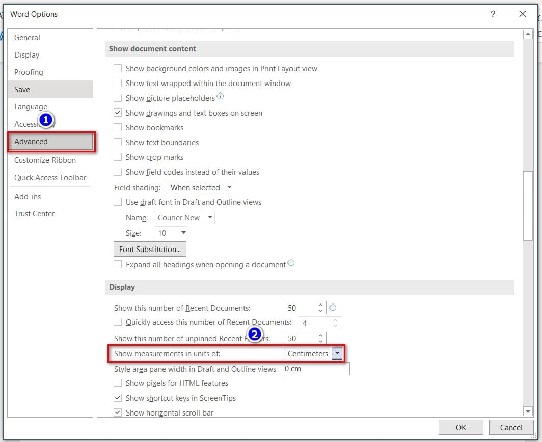 mở thước trong Word - hình 9