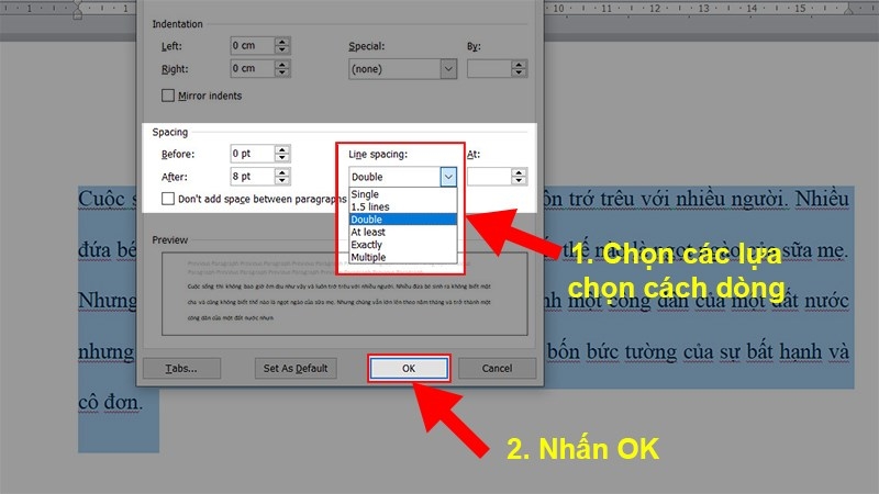 Lỗi cách dòng trong Word (ảnh 12)