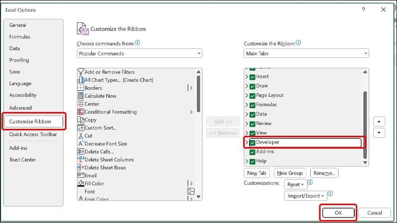 Tạo nút bấm trong Excel - hình 3